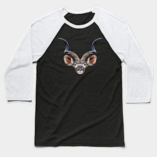 Kudu Low Poly Art Baseball T-Shirt